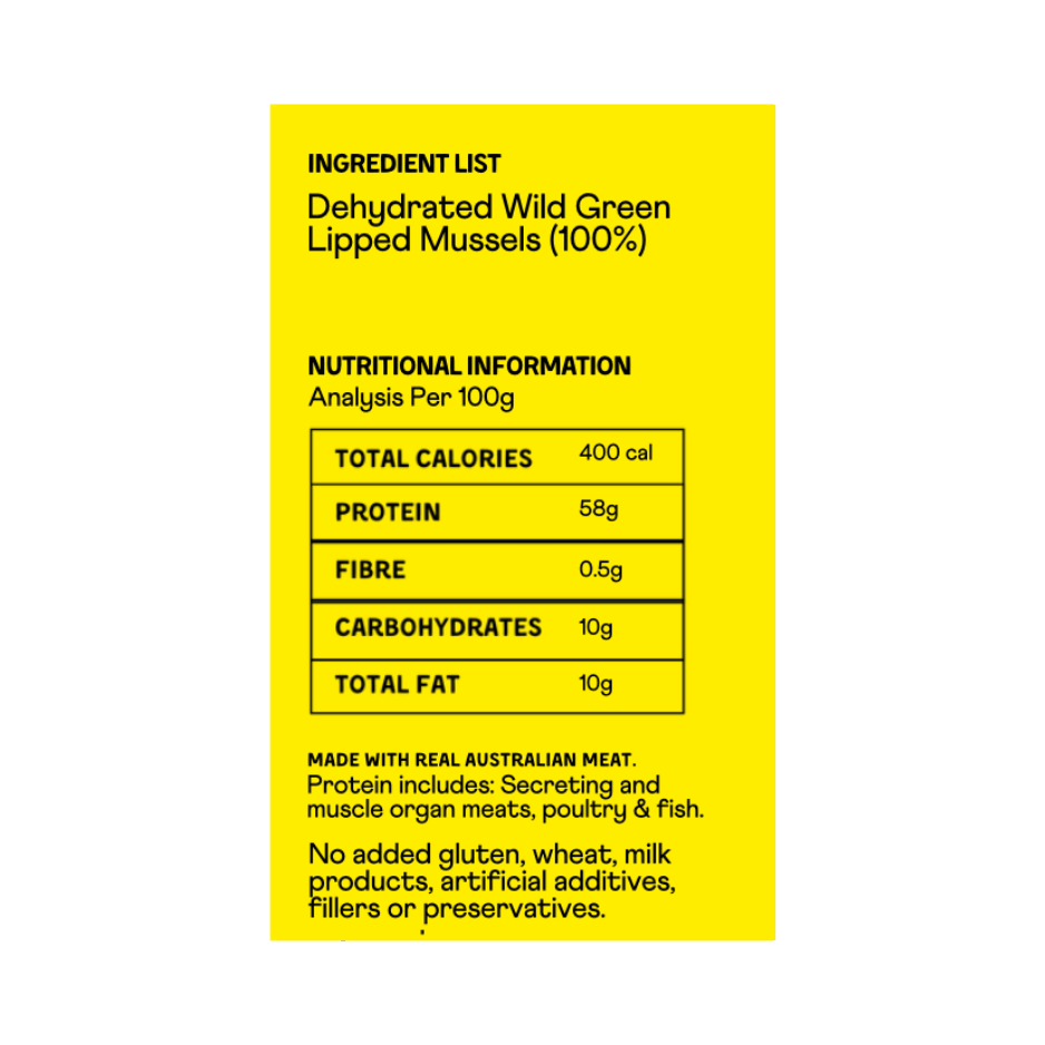 Green Lipped Mussel Powder 100g - howlerpetfoods