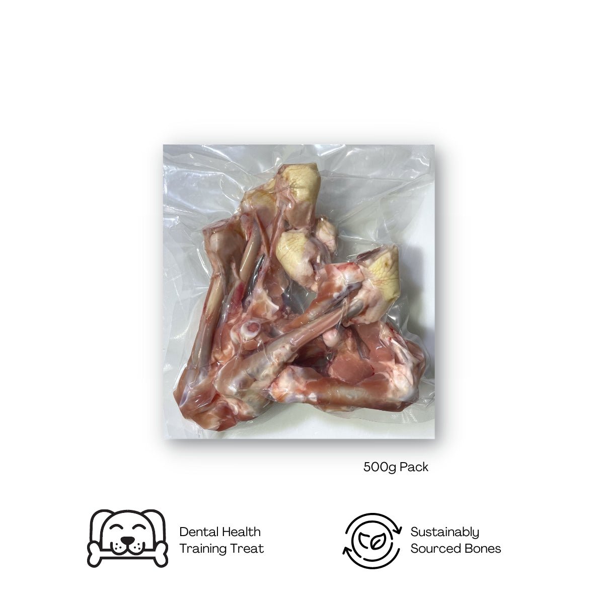 Chicken Drumstick Marrow Bones Raw Edible Bones For Dogs Cats