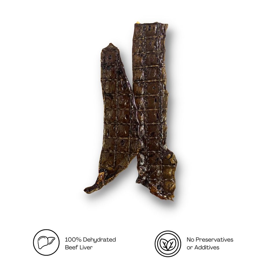 Grass Fed Beef Liver Strips - howlerpetfoods