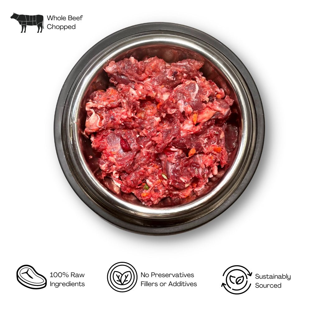 Premium Chopped Steak Blend - howlerpetfoods