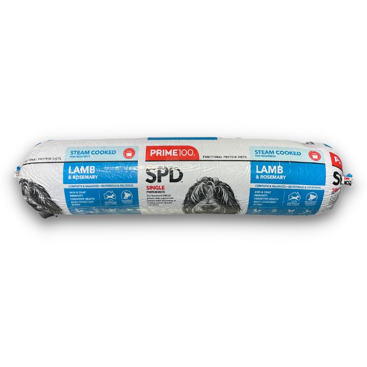 Prime100 Lamb & Rosemary Roll SPD - howlerpetfoods